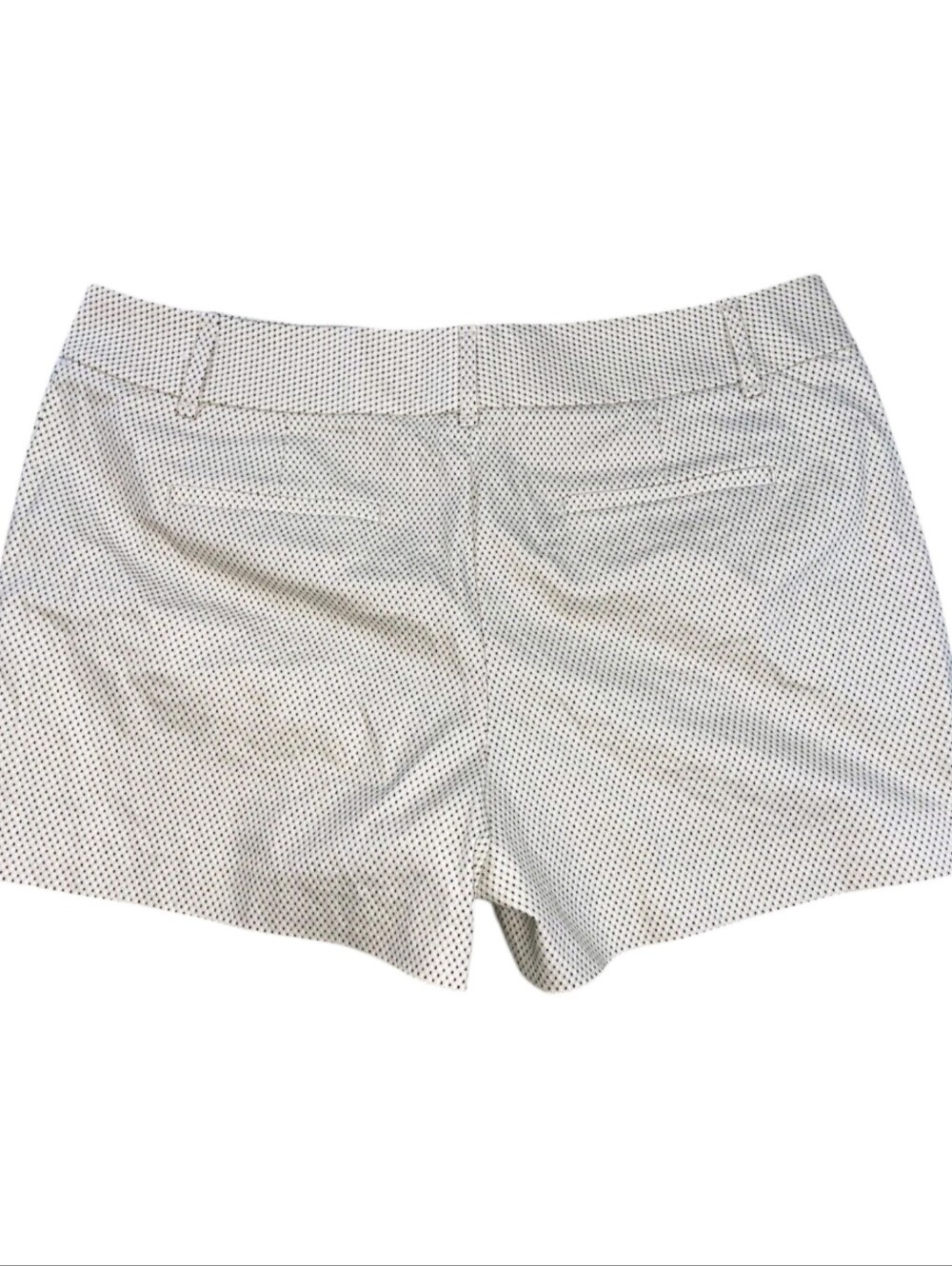 Ann Taylor Loft Womens Shorts with Black Micro Dot Pattern Size 10 - Picture 2 of 5